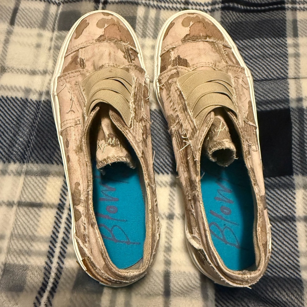 Beige Slip-On Sneakers